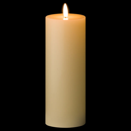 Luxe Collection Natural Glow 3 x 8 LED Cream Wax Candle