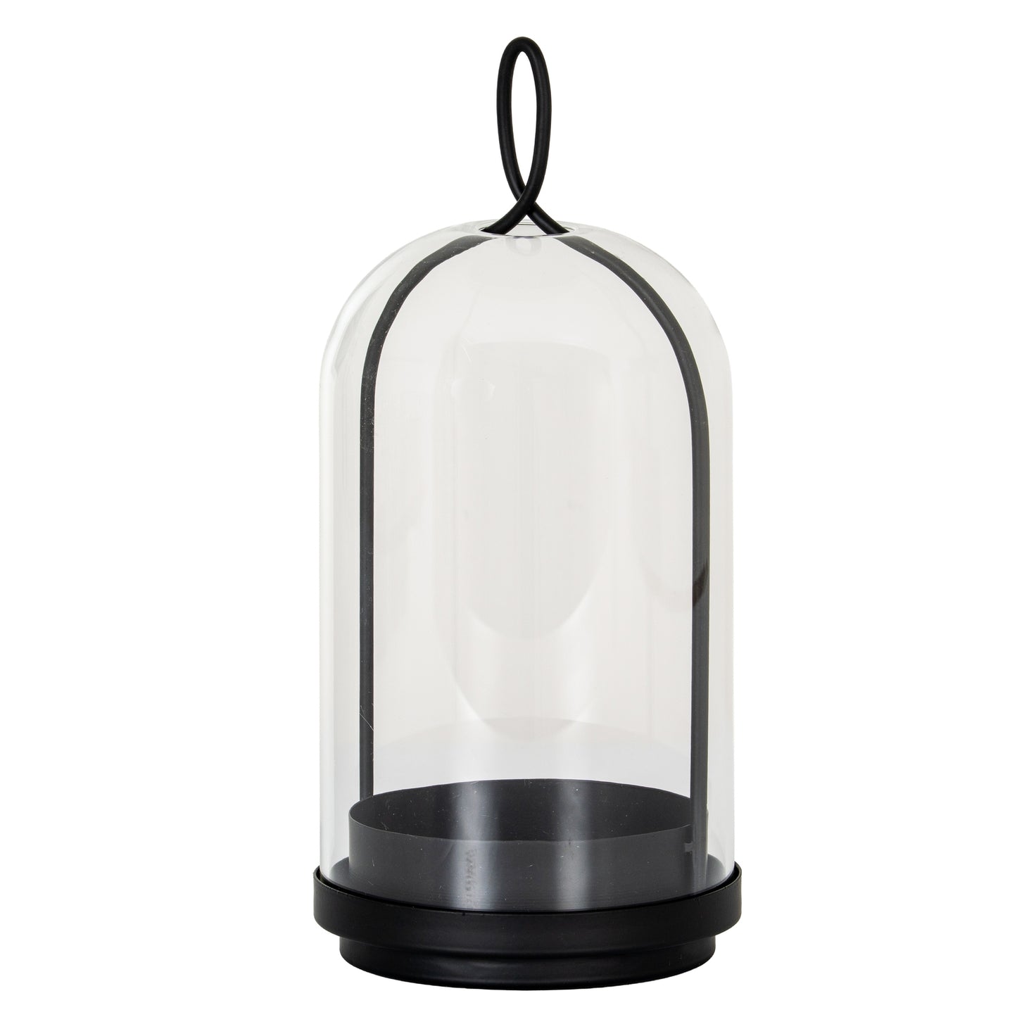 Nysa Large Candle Holder With Glass Cloche
