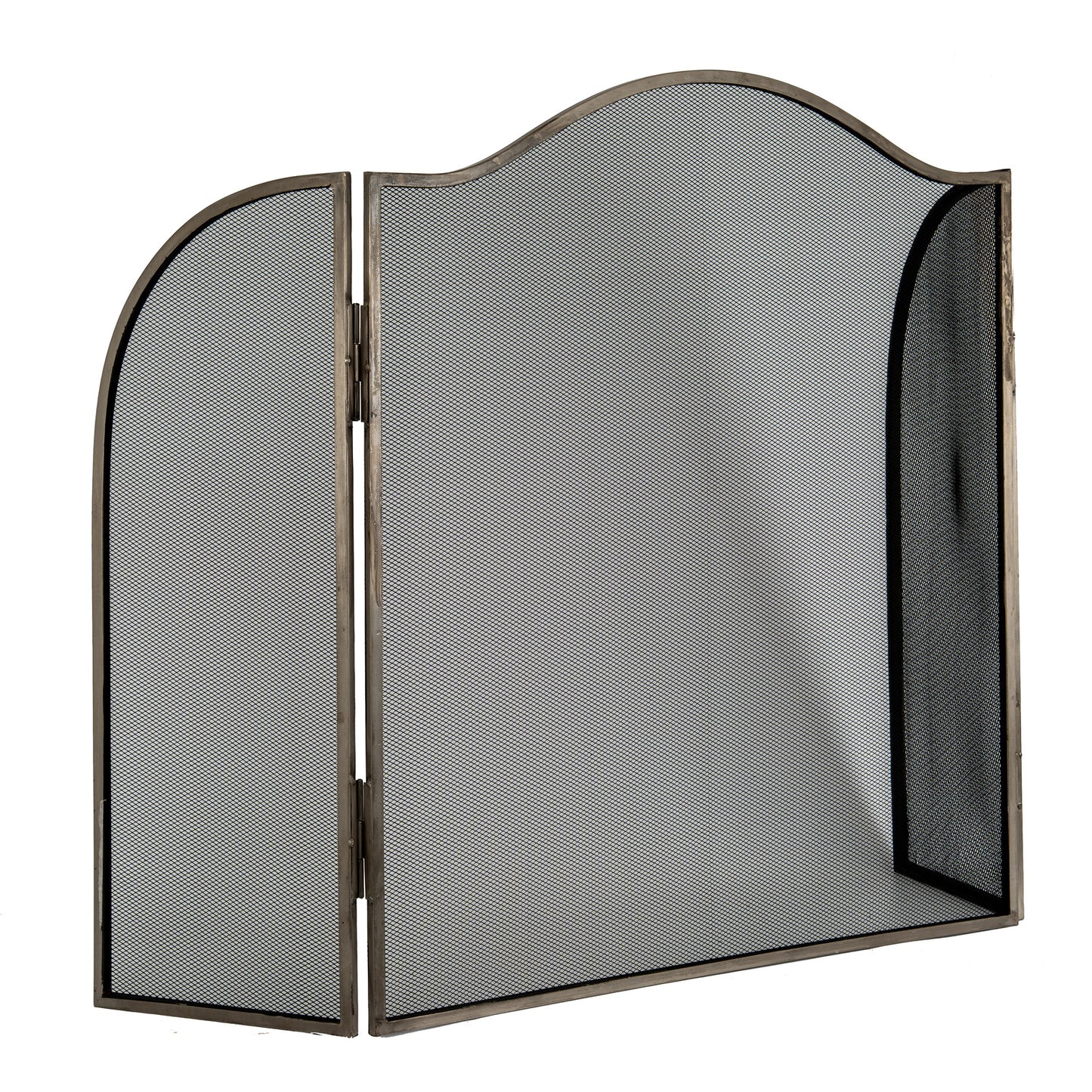 Antiqued Silver Large Fire Screen