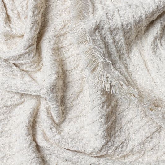 ABEL WAFFLE THROW 130X180 NATURAL