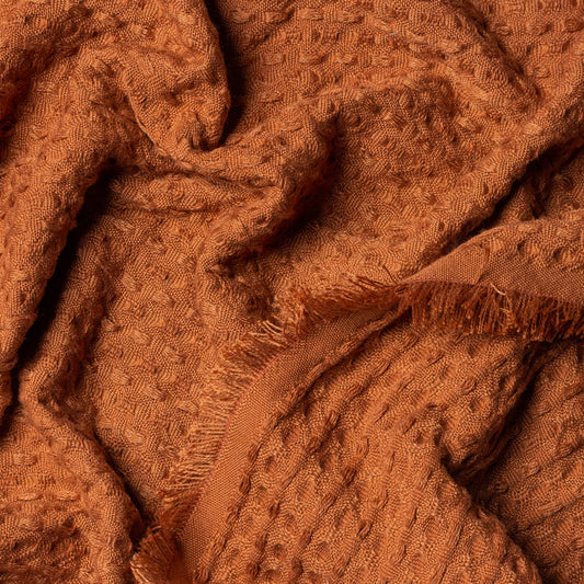 ABEL WAFFLE THROW 130X180 PECAN