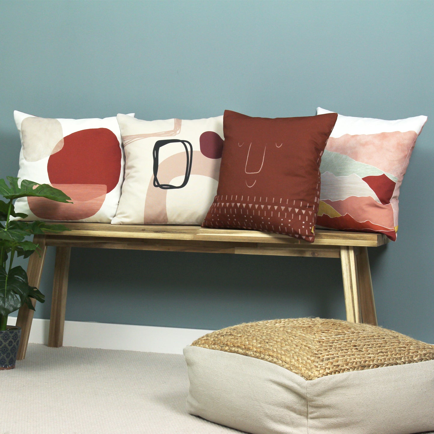 AIDA 43X43 CUSHION CASE BLUSH