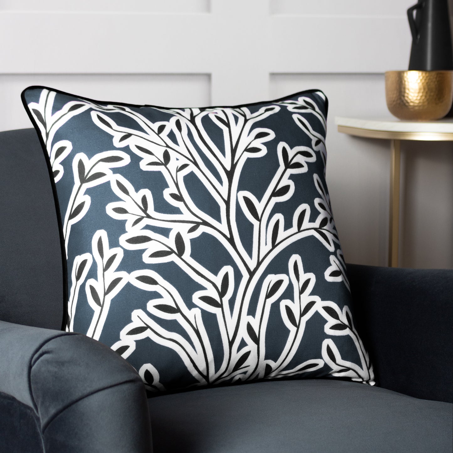 ANNIKA 50X50 CUSHION COVER SLATE BLUE