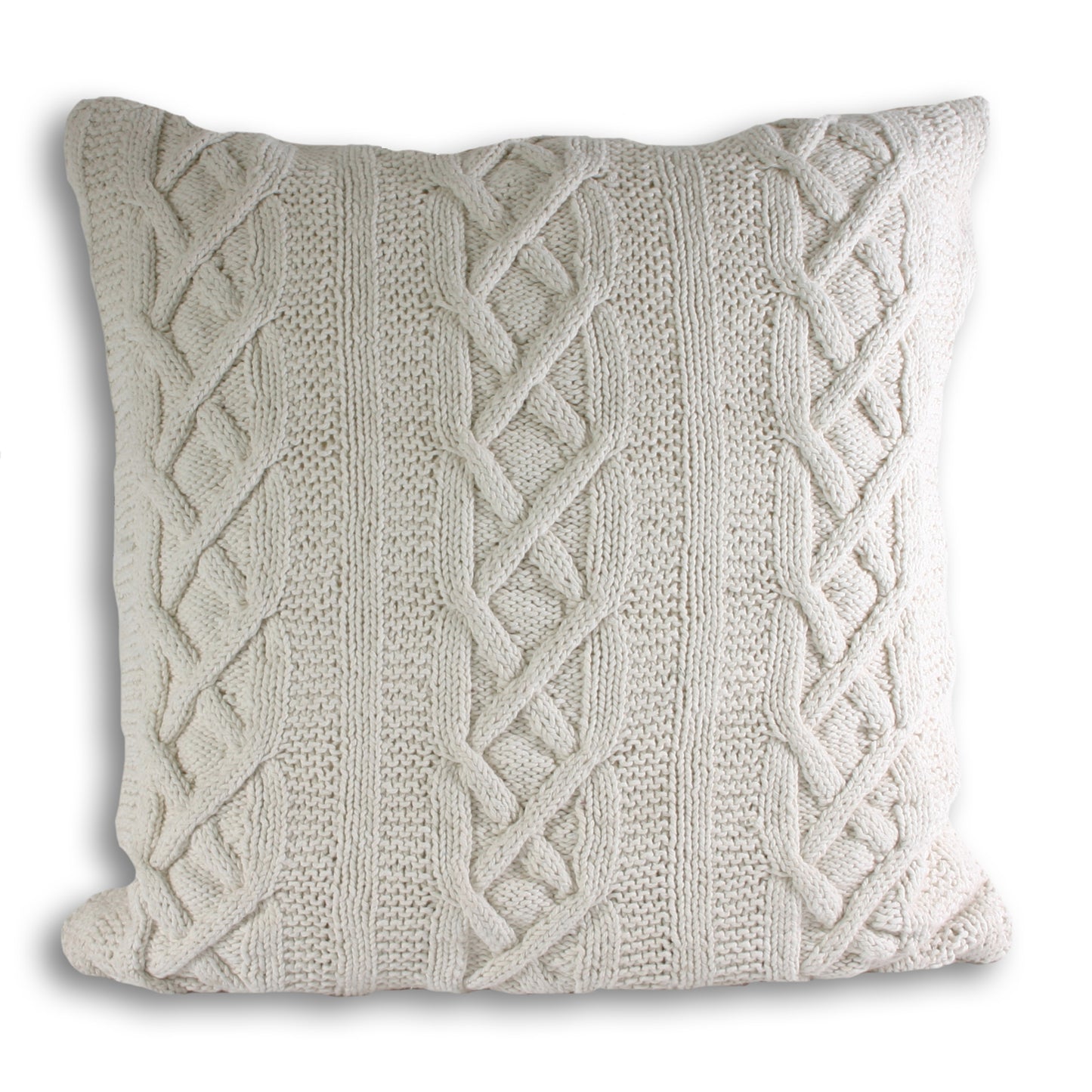 ARAN CUSHION CASE 55X55 CREAM