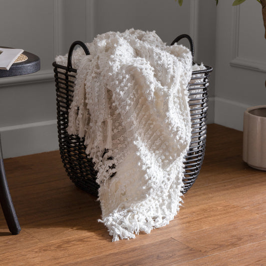 ARVO BOUCLE YARN THROW 130X180 NATURAL