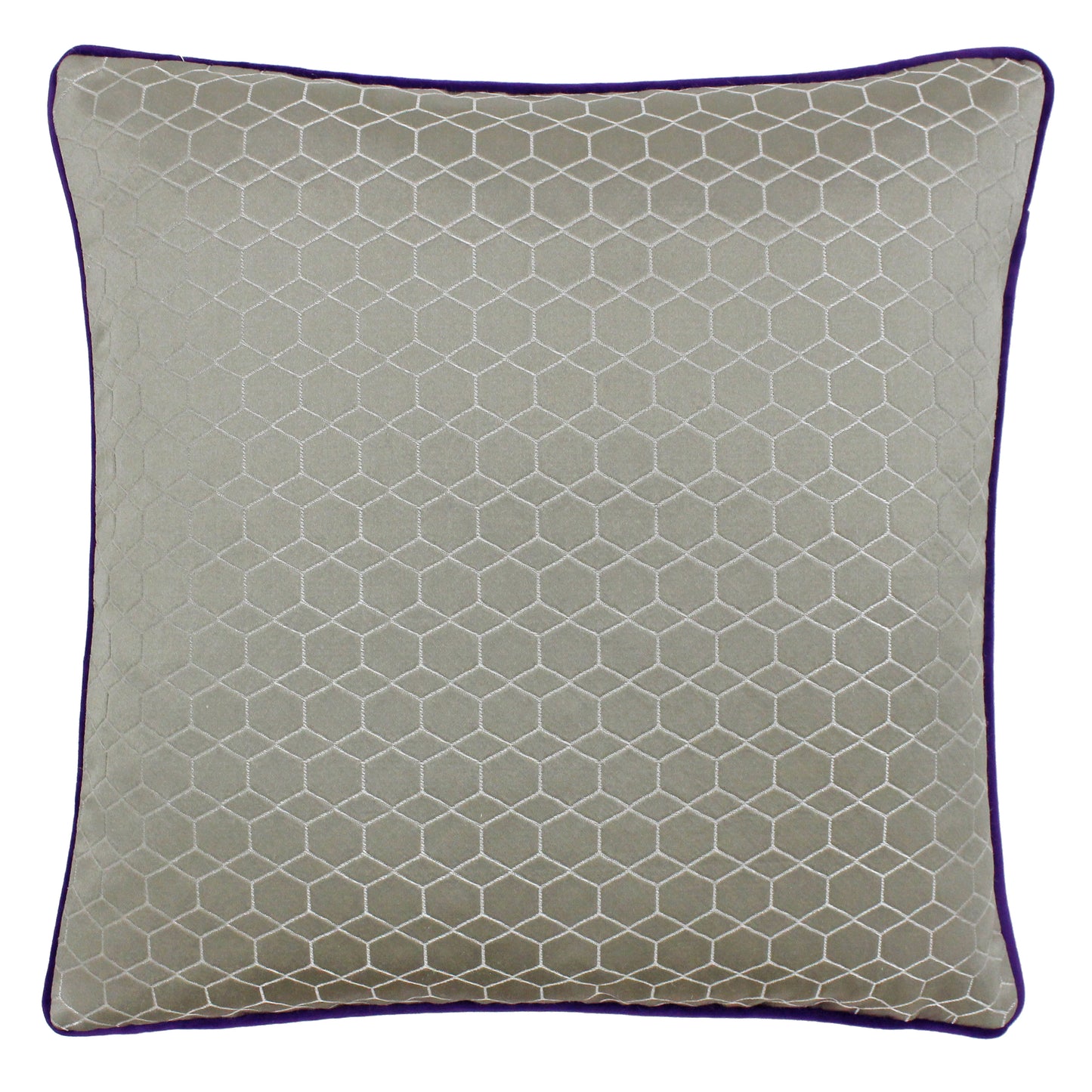 BALHAM CUSHION CASE 45X45 TAUPE/PURPLE
