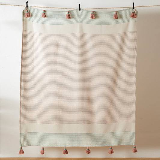 BANDA 125X150 THROW MINT/PINK