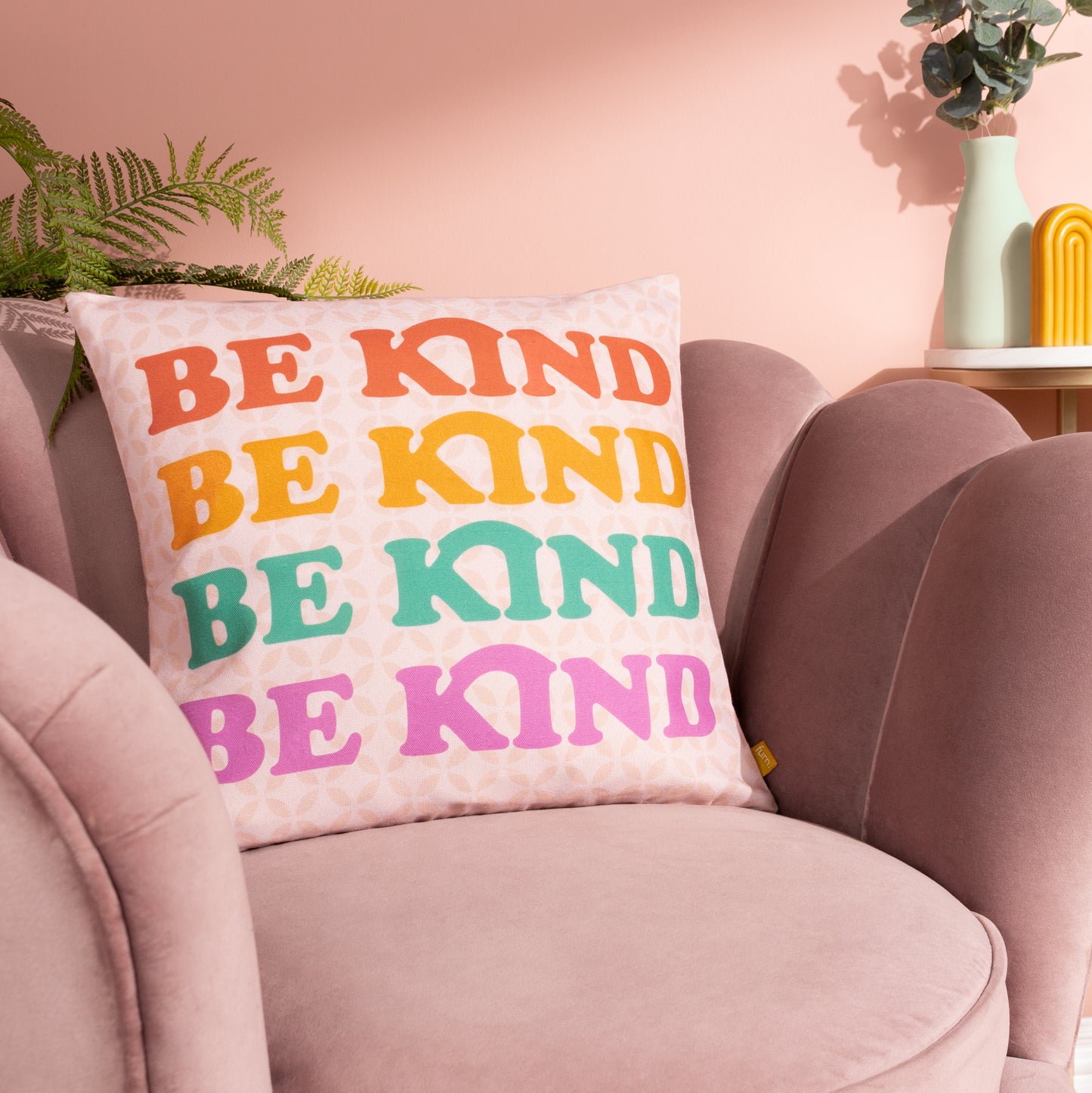 BE KIND 43X43 CUSHION CASE MULTI