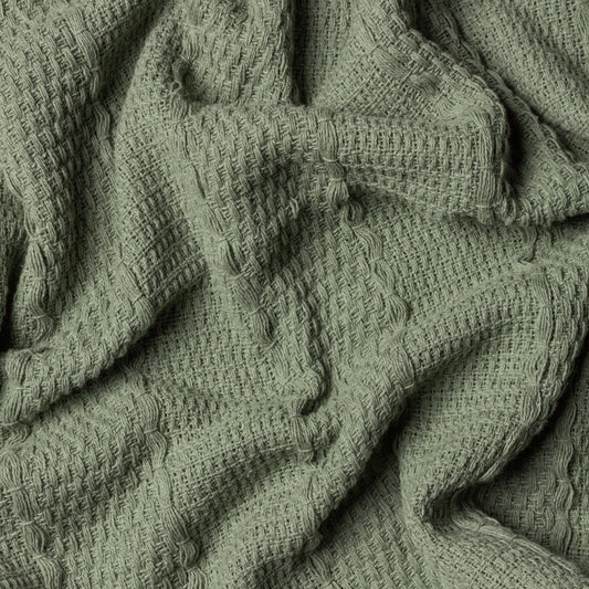 CALICHE WOVEN THROW 130X180 KHAKI