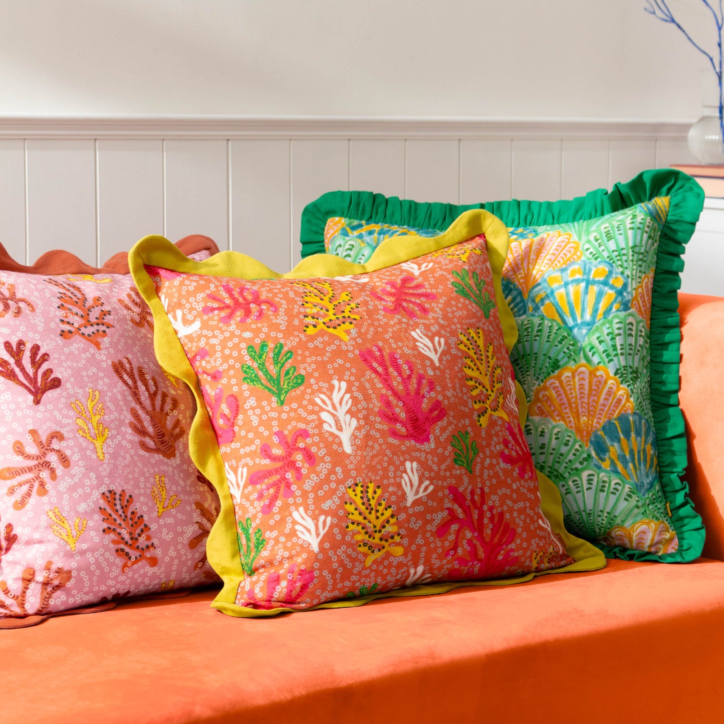 CORAL 50X50 CUSHION CASE CITRONELLE