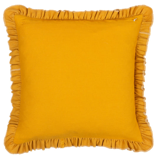 DAISY FRILL 45X45 CUSHION CASE GOLD