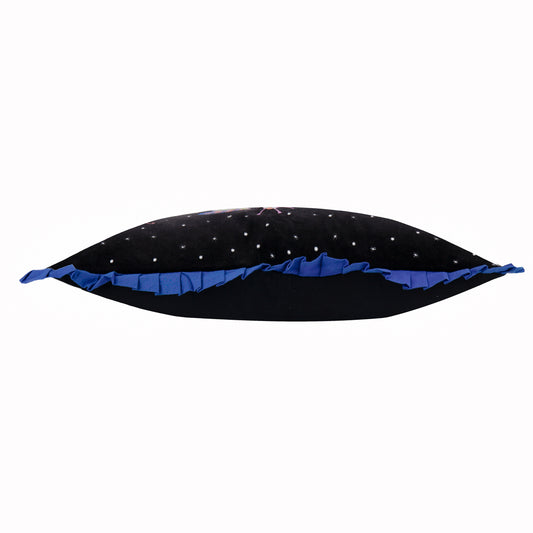 DARKLING BEETLES 30X65 CUSHION CASE COBALT/BLACK