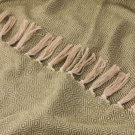 DESSA 130X180 OUTDOOR THROW OLIVE