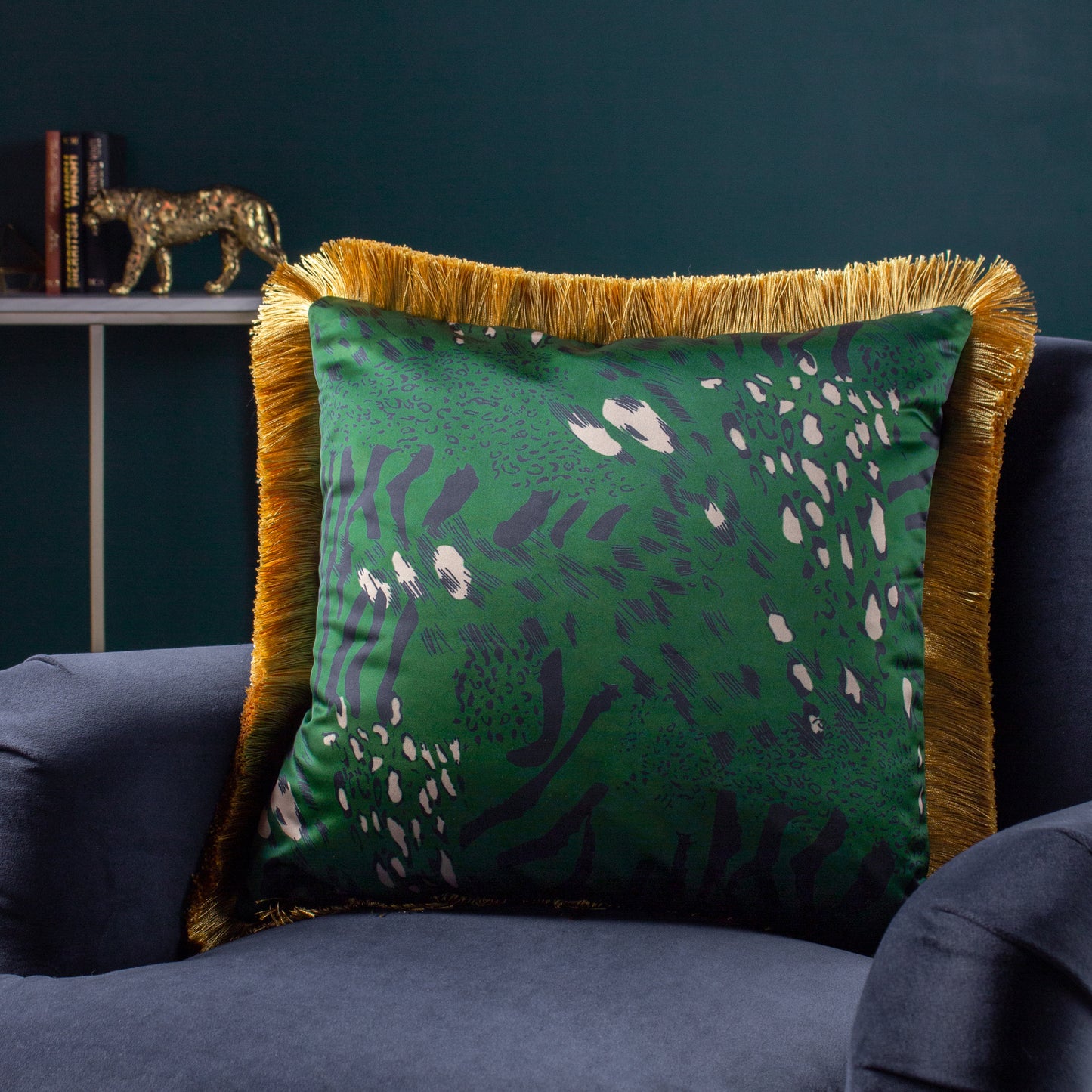 FARRAH 45X45 CUSHION CASE EMERALD