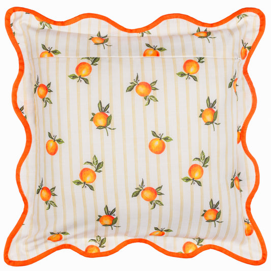 FRUITS ORANGES 45X45 OUTDOOR CUSHION CASE YELLOW