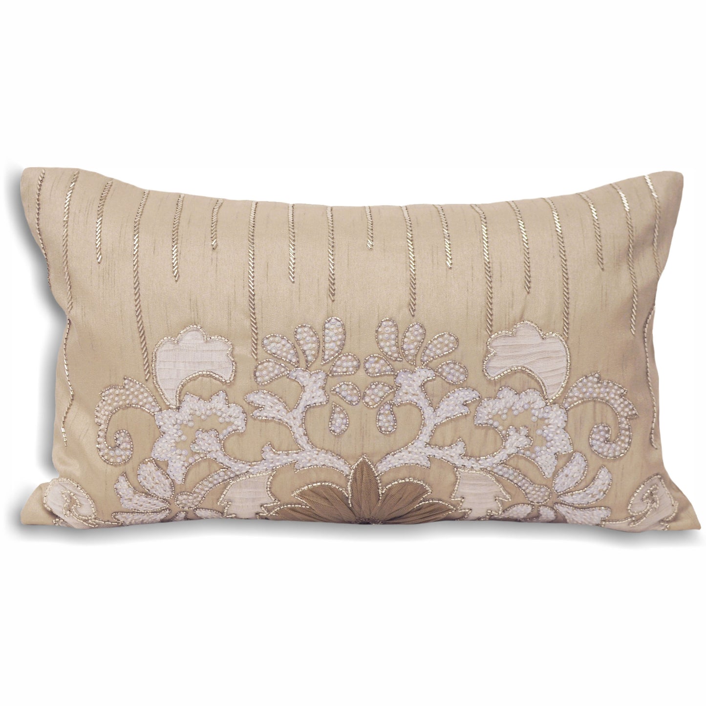 GENEVIEVE CUSHION CASE 30X50 TAUPE