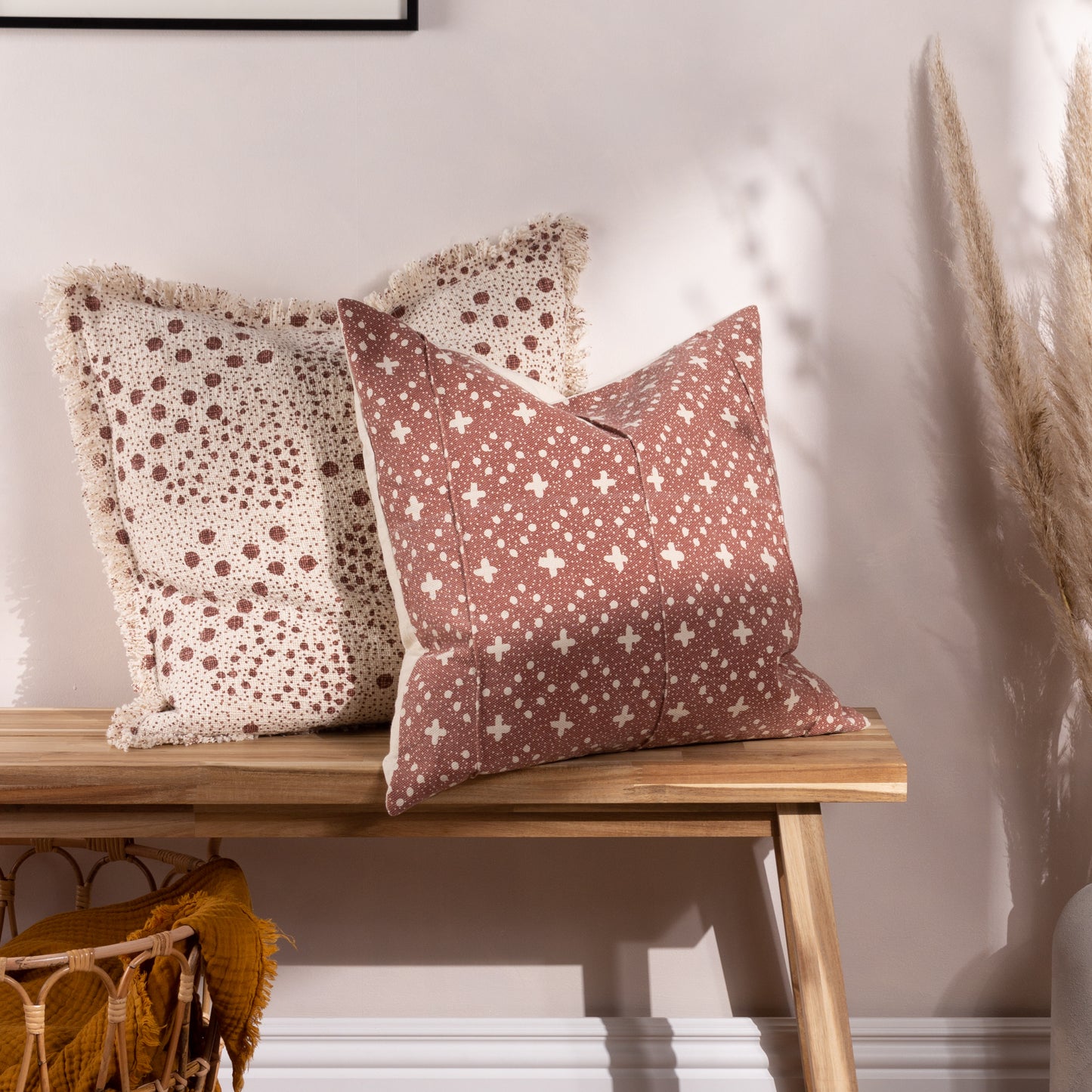 HARA 50X50 CUSHION CASE PECAN