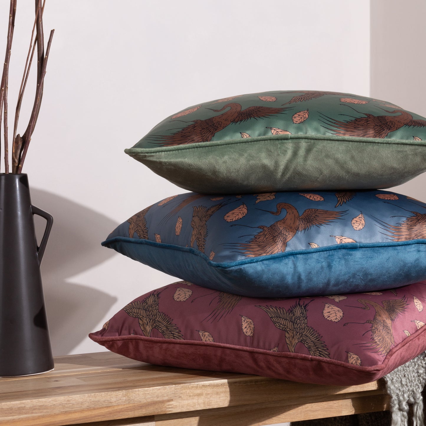 HARPER 45X45 CUSHION COVER SLATE BLUE
