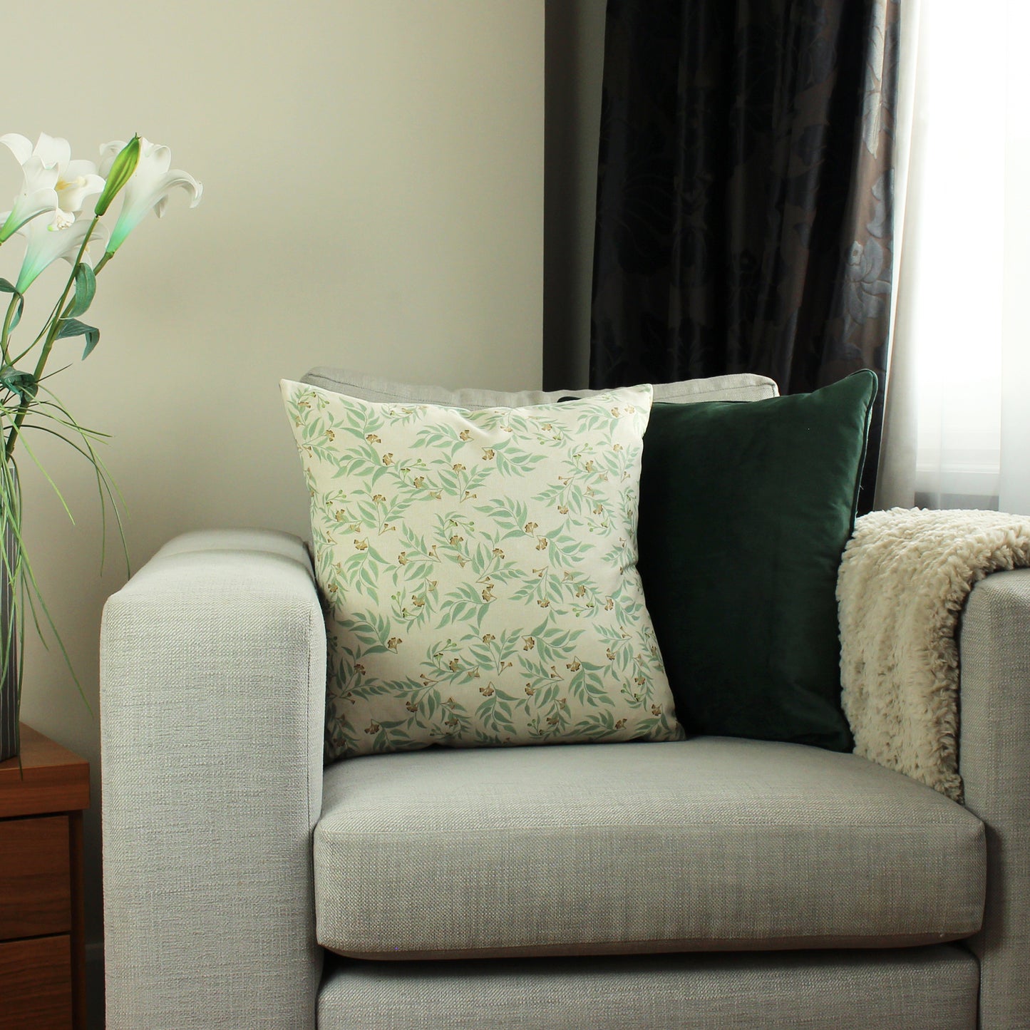 HAWLEY 45X45 CUSHION COVER SAGE