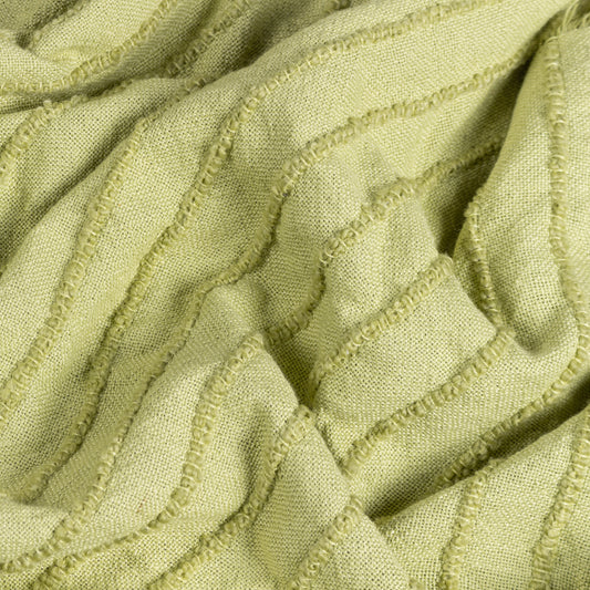 HAZIE LINEAR WOVEN THROW 130X180 PISTACHIO