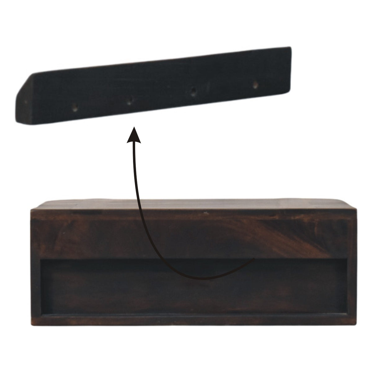 Havana Wall-Mounted Bedside Table | Nightstand