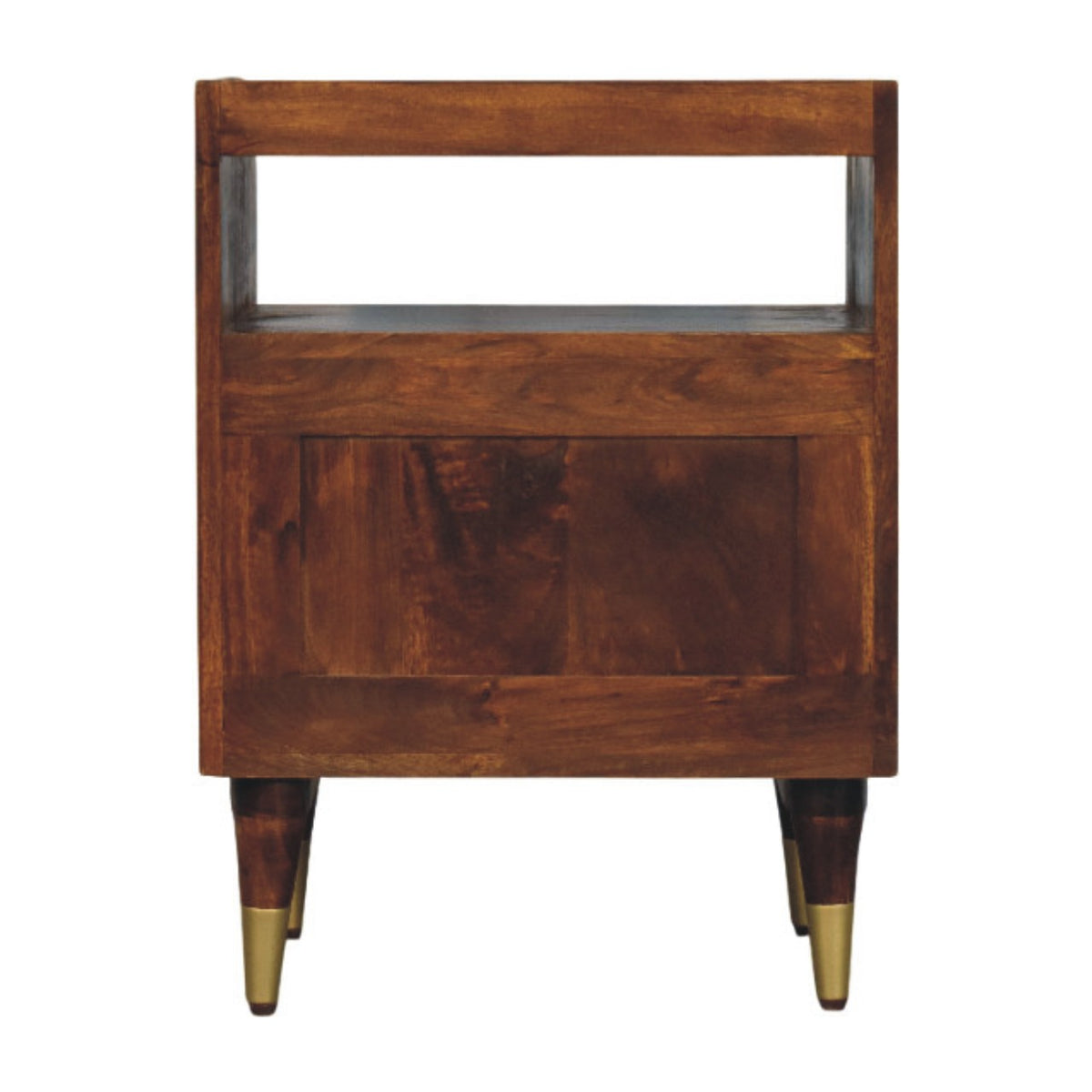 Valenza Open Frame Bedside Table Nightstand Solid Mango Wood Bedroom