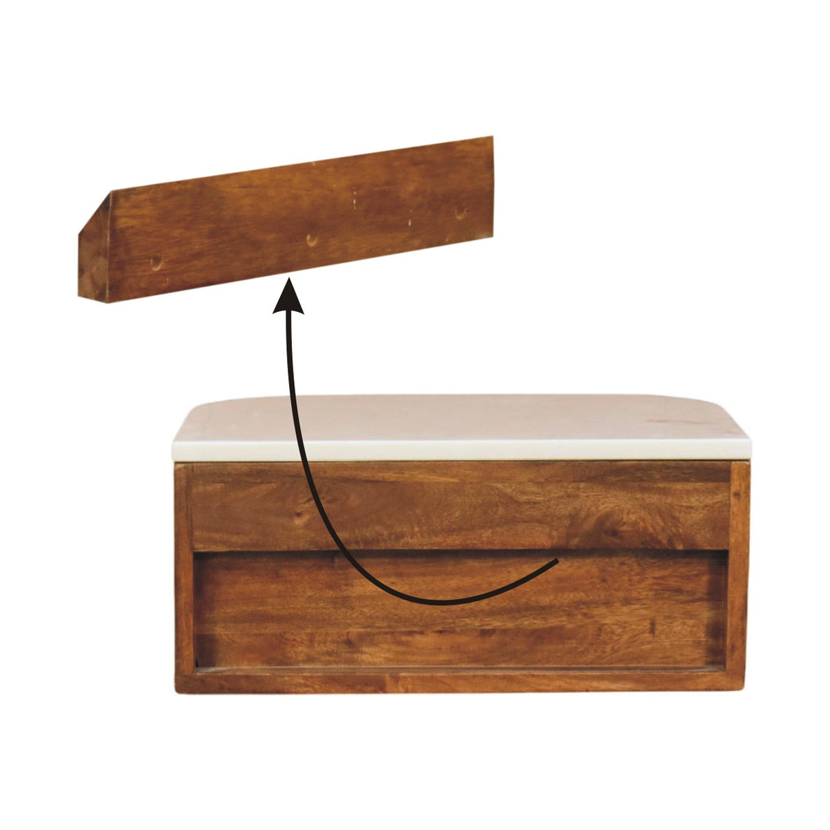 Beaumont Wall-Mounted Bedside Table | Nightstand
