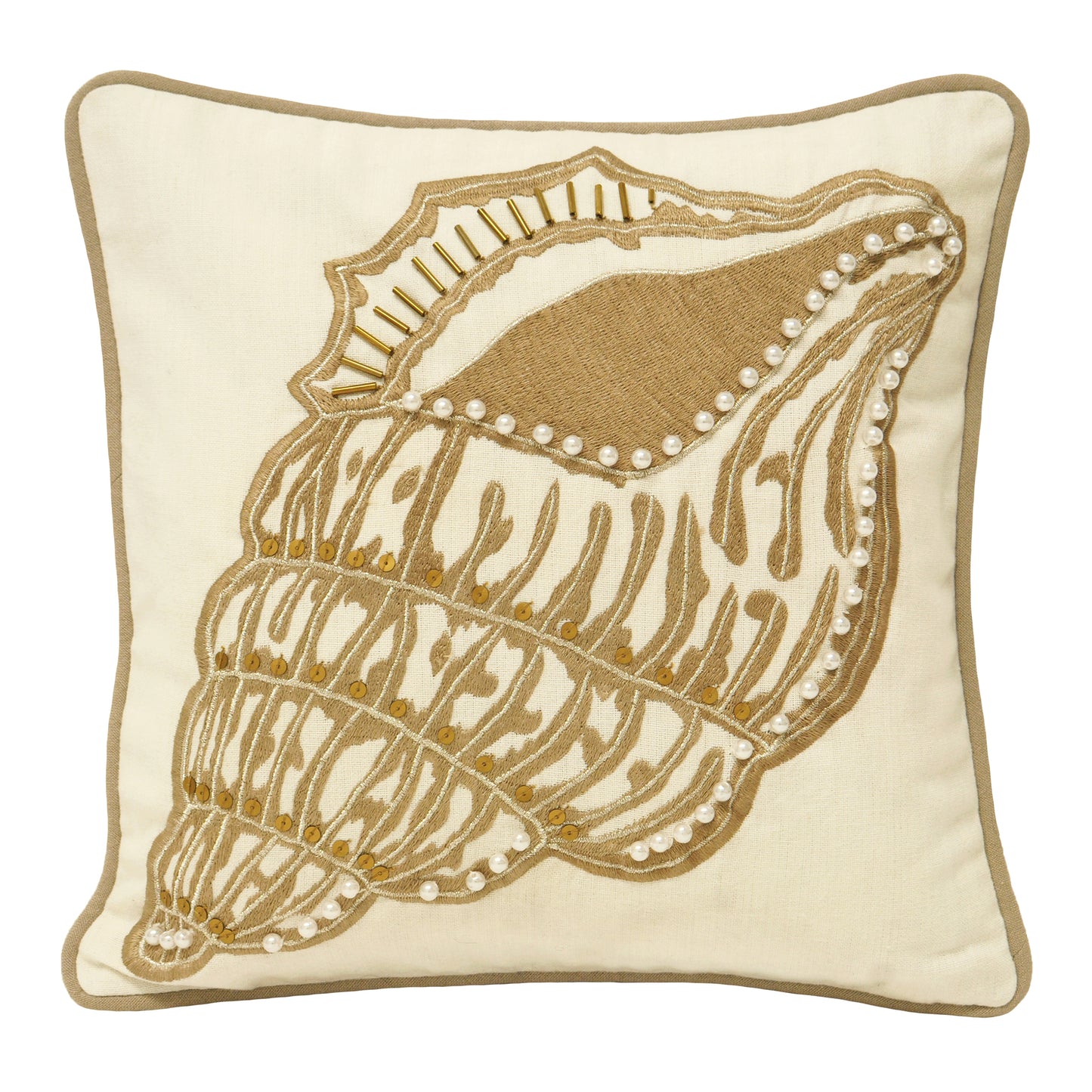IONIA SHELL 30X30 CUSHION CASE D/WOOD