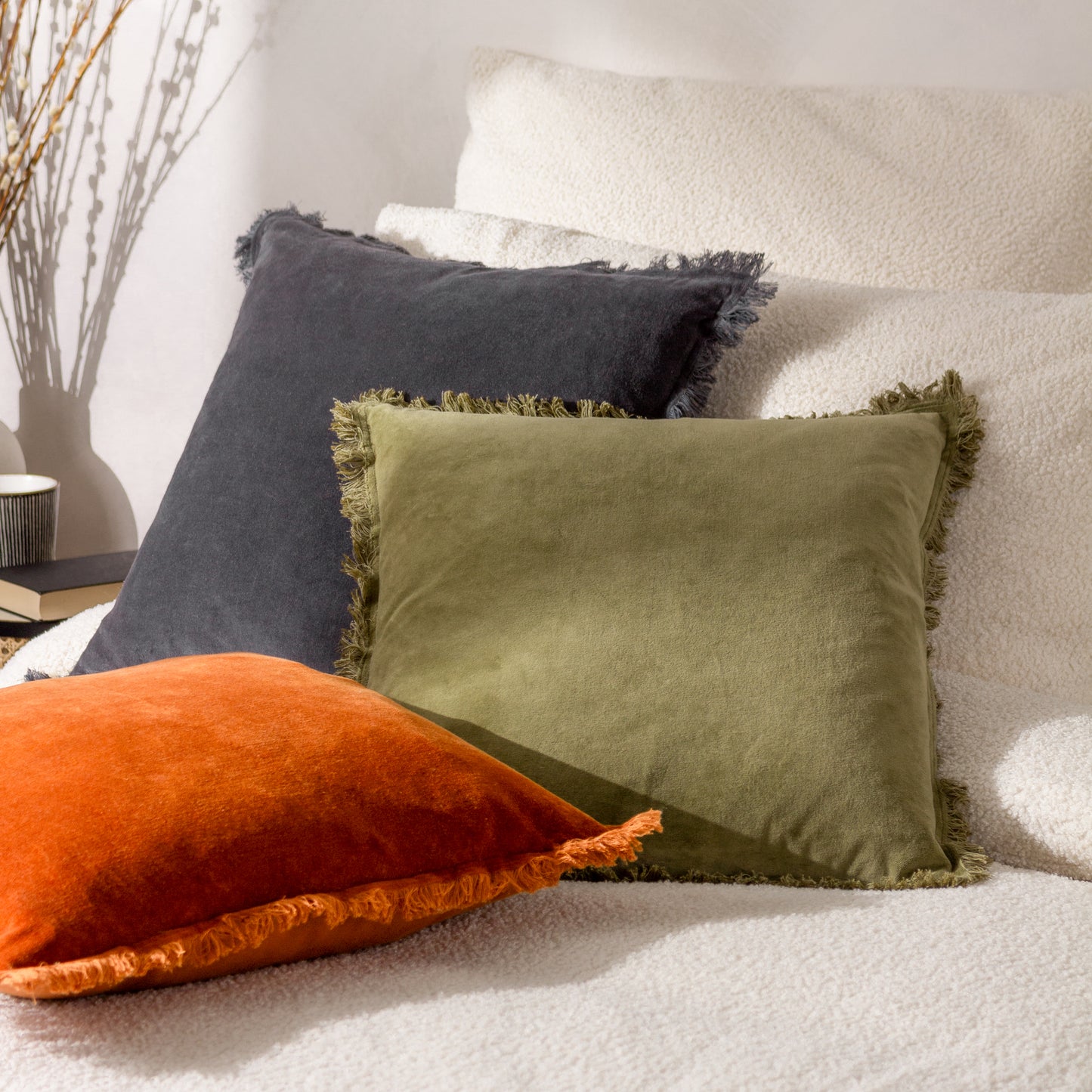 JAYE 45X45 CUSHION CASE MOSS