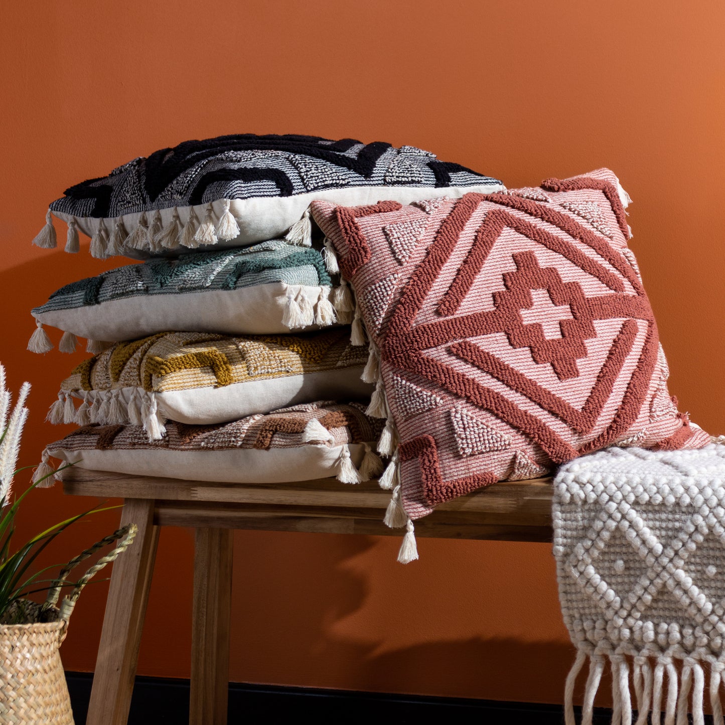 KALAI 45X45 CUSHION CASE MUSTARD