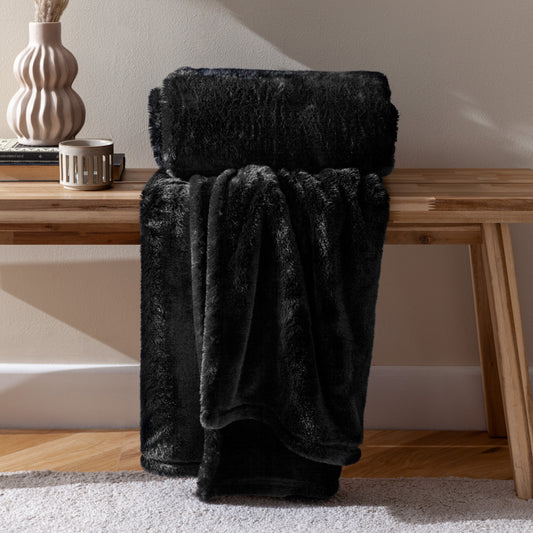 KALLU 150X200 THROW BLACK