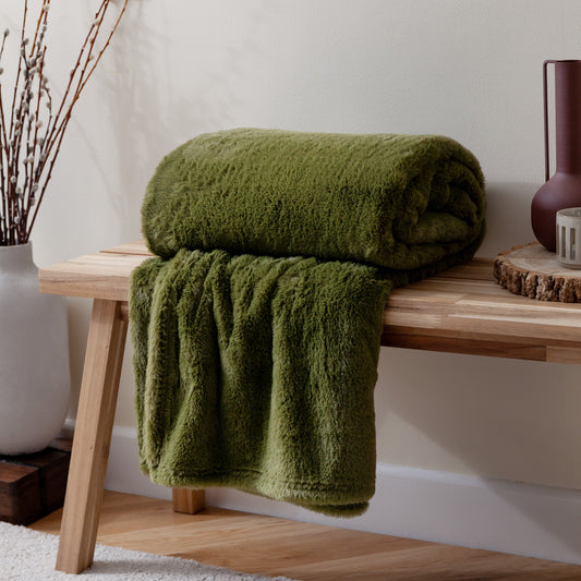 KALLU 150X200 THROW OLIVE