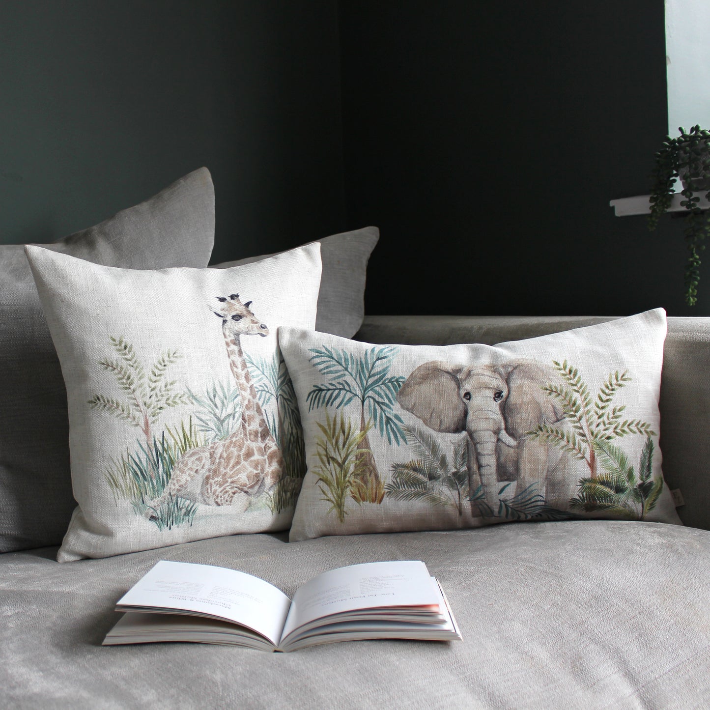 KENYA 30X50 CUSHION CASE ELEPHANT