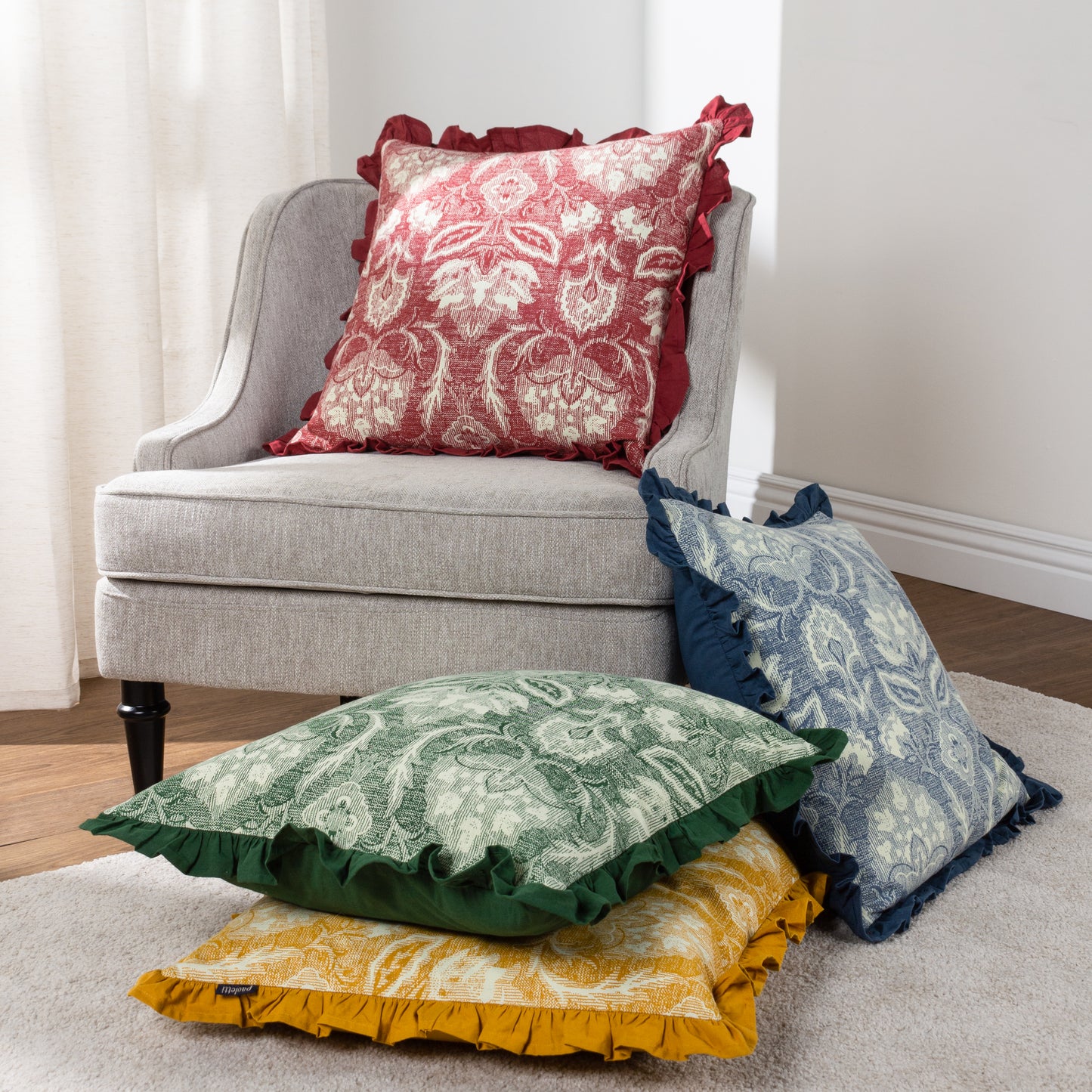 KIRKTON 50X50 CUSHION CASE REDCURRANT