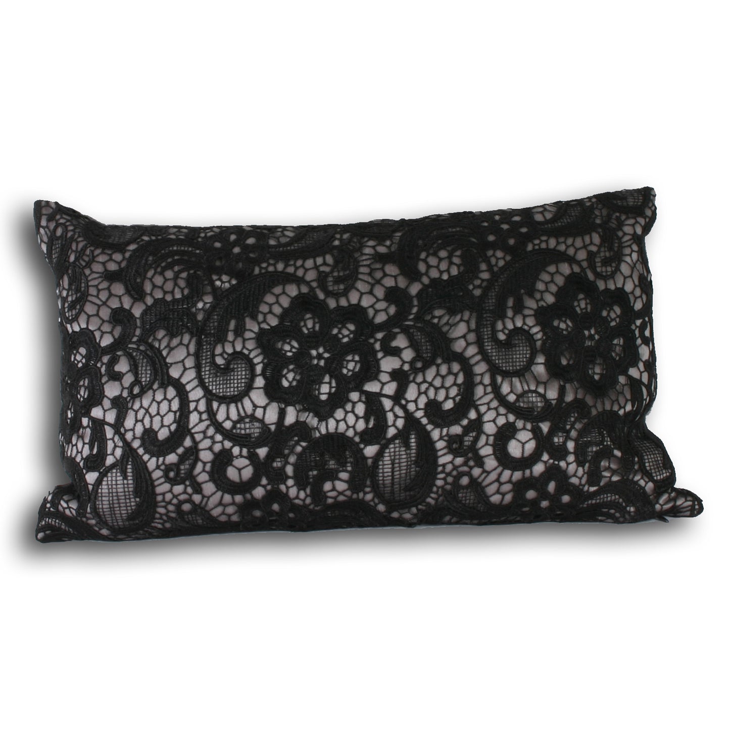 MACRAME CUSHION CASE 30X50 SILVER