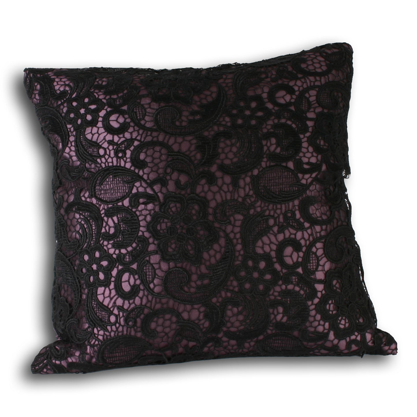 MACRAME CUSHION CASE 45X45 AMETHYST