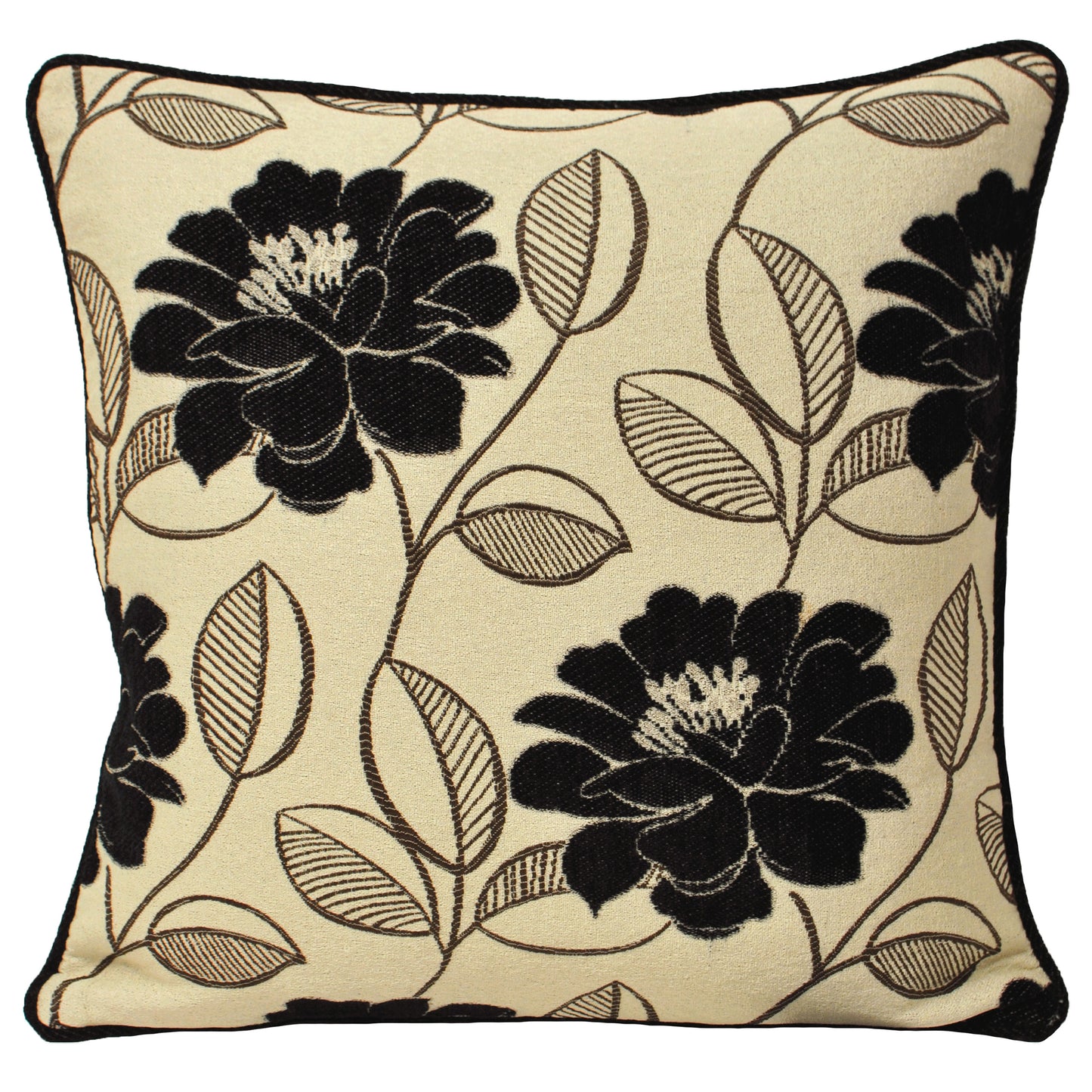 MAYFLOWER CUSHION CASE 55X55 BLACK