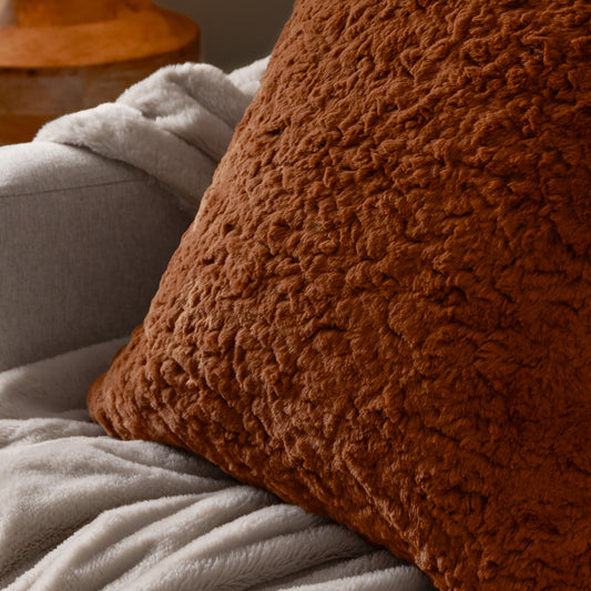 MEGEVE 55X55 CUSHION CASE RUST
