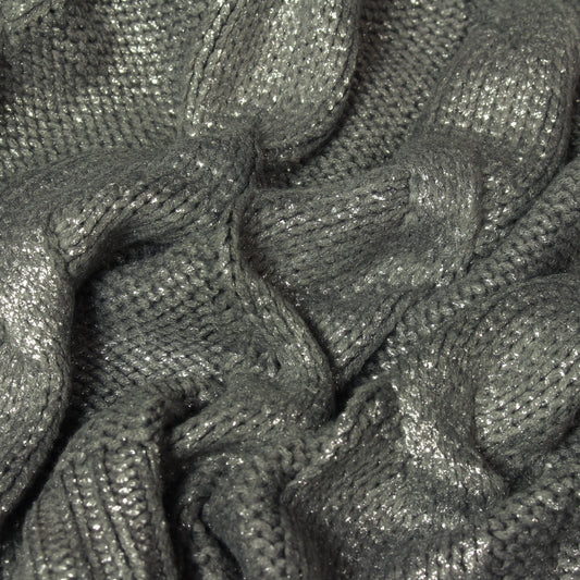 METALLIC CABLE 130X180 THROW SIL