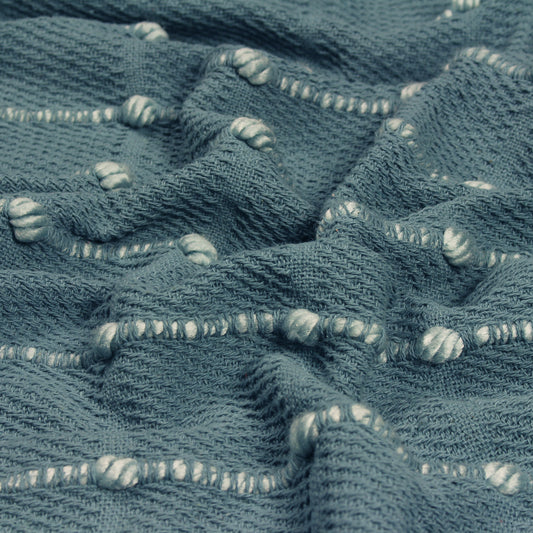 MOTTI 130X180 THROW SLATE BLUE