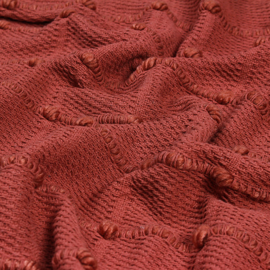 MOTTI 130X180 THROW RED CLAY