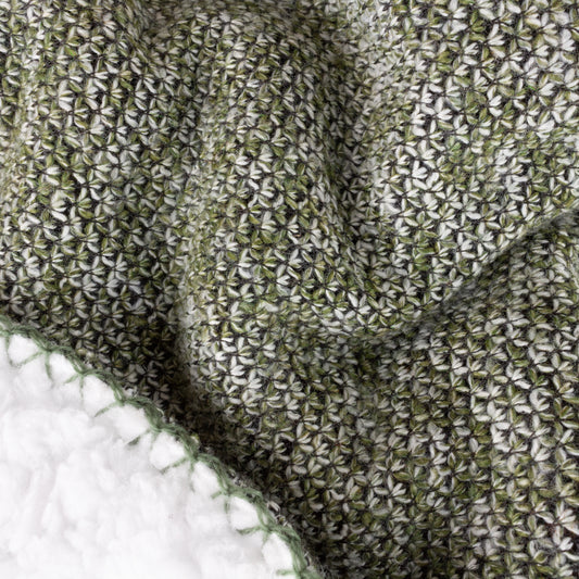 NURREL SHERPA 130X180 THROW MOSS