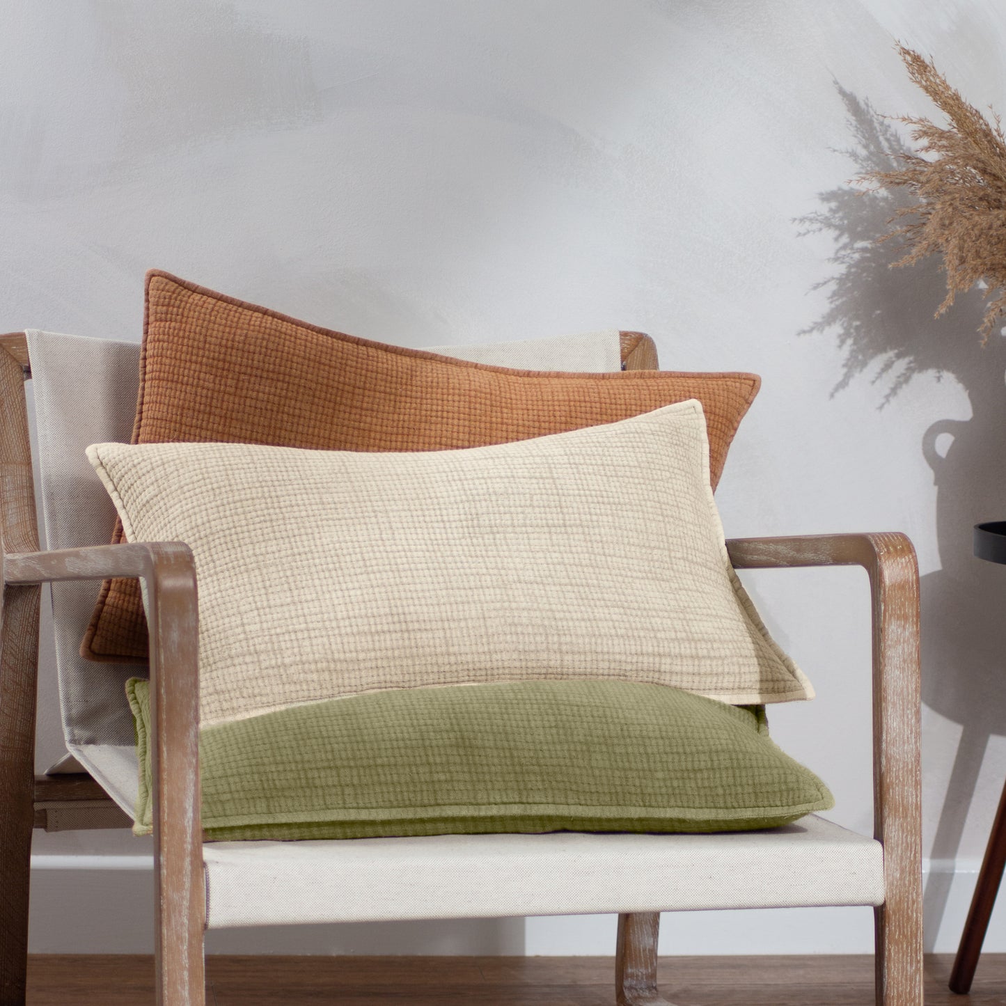 RIBBLE 40X60 CUSHION CASE KHAKI