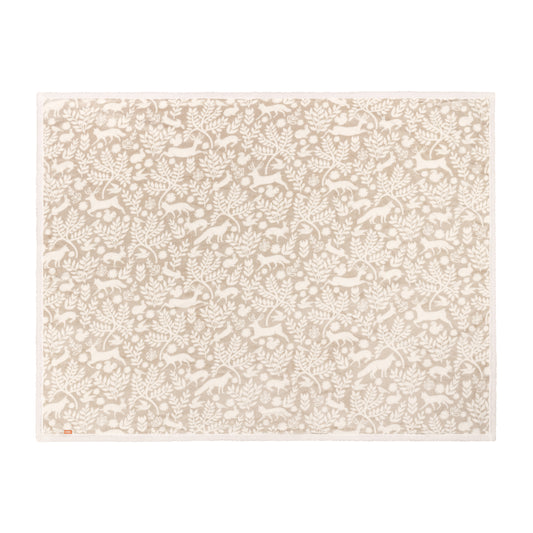 SKANDI WOODLAND SHERPA 140X180 THROW SABLE