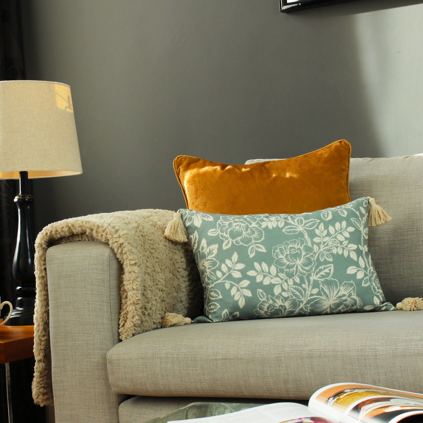 SOMERTON 35X50 CUSHION COVER SAGE