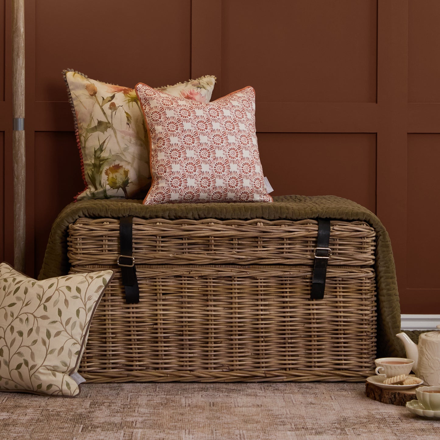 VALI 43X43 CUSHION CASE TERRACOTTA