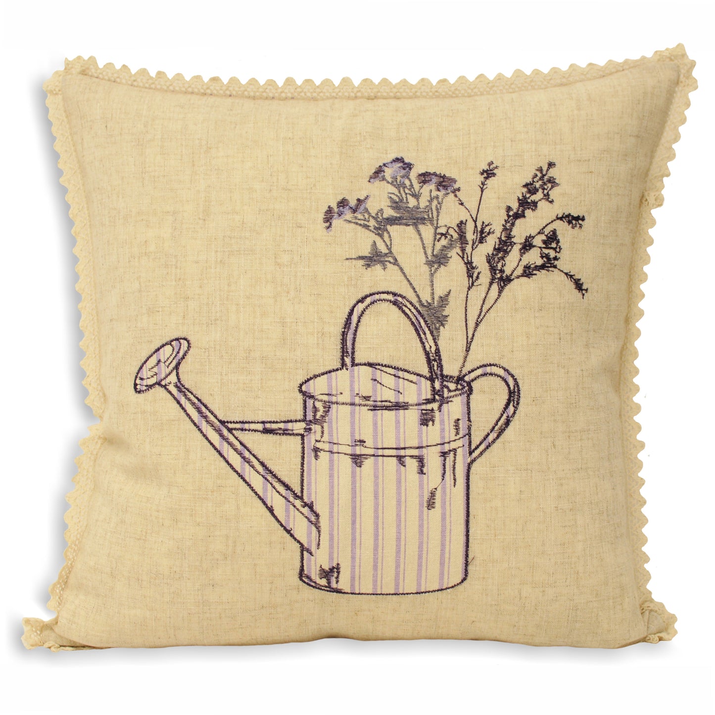 WATERING CAN CUSHION CASE 43X43 LAVENDER