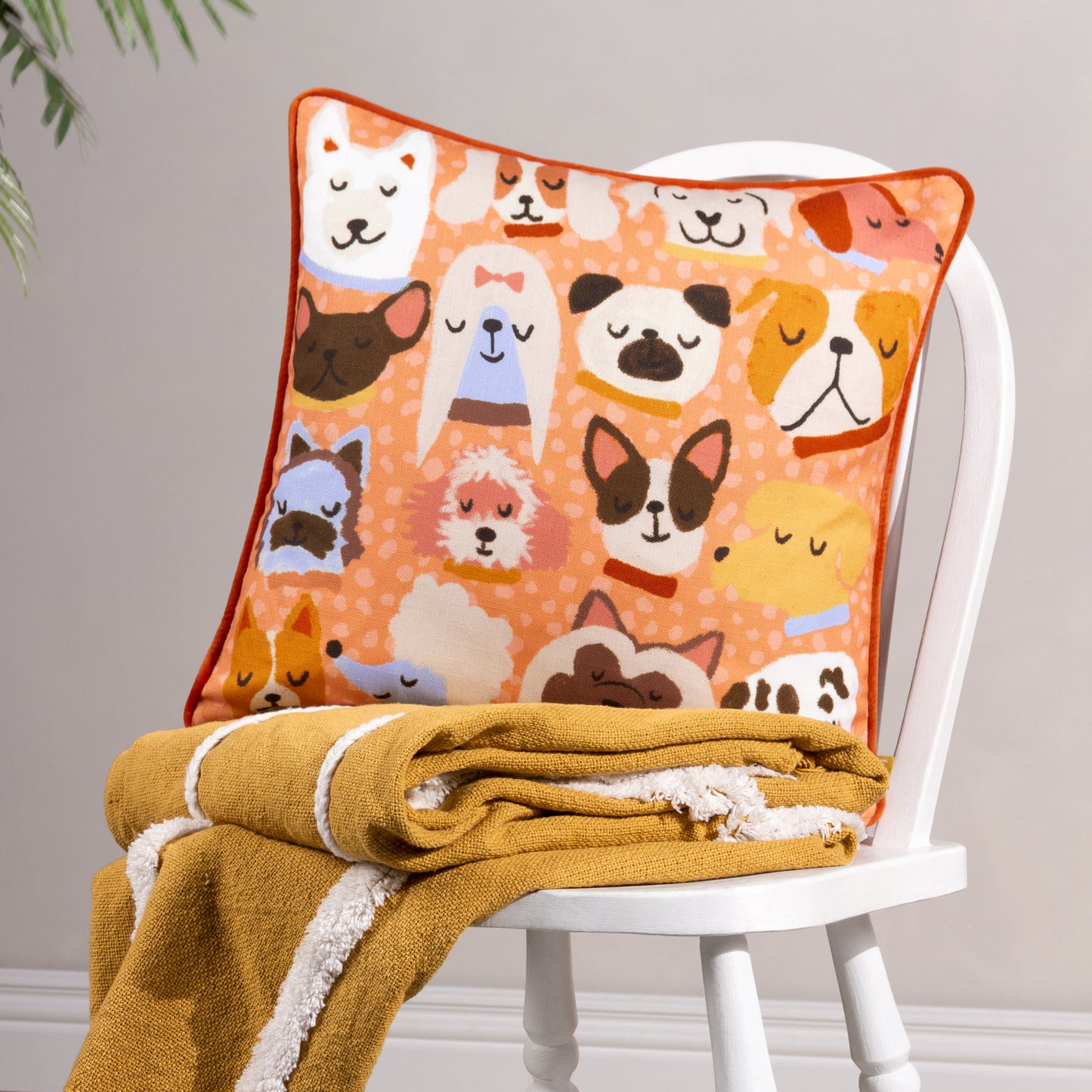 WOOFERS 43X43 CUSHION CASE MULTI