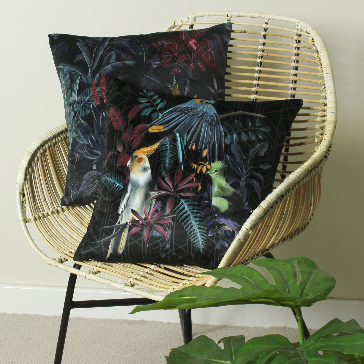ZINARA 43X43 CUSHION COVER BIRDS