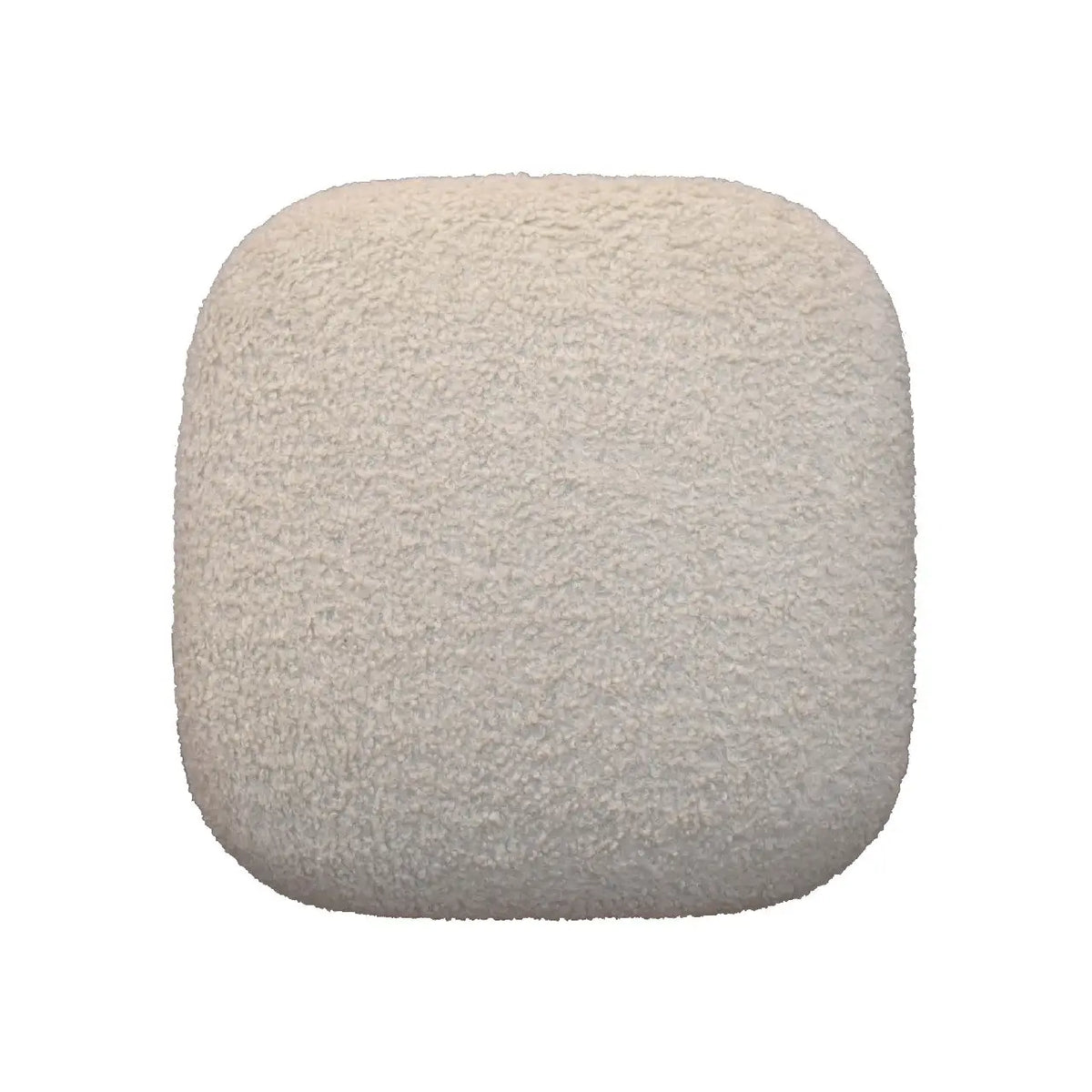 Boucle Cream Square Footstool | Ottoman